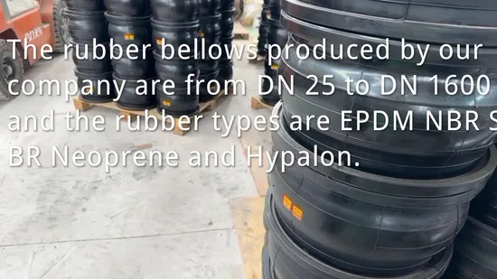DN25-DN1600 Flexible Connector Flange Connection Single Sphere EPDM NBR SBR Csm Neoprene Hypalon Rubber Compensator Expansion Joint