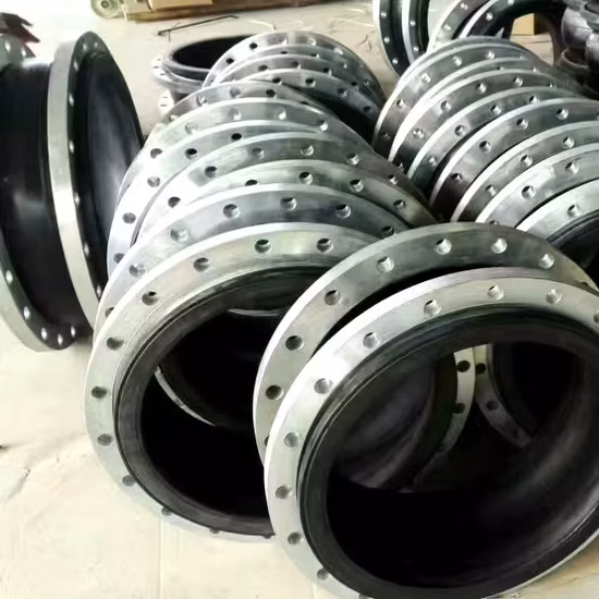 DN25-DN1600 Flexible Connector Flange Connection Single Sphere EPDM NBR SBR Csm Neoprene Hypalon Rubber Compensator Expansion Joint